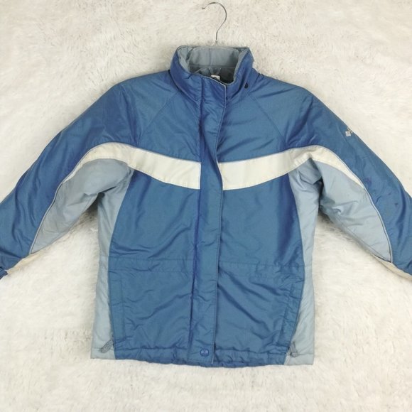 Columbia Girls Jacket Insulated Blue‎ Full Zip Pockets Youth 7/8 - Picture 1 of 14